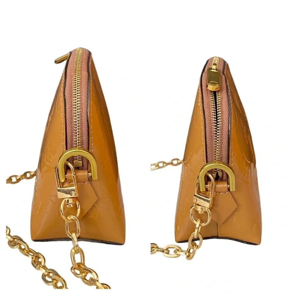 LOUIS VUITTON Monogram Vernis Pouch to Shoulder Crossbody Bag CA2113